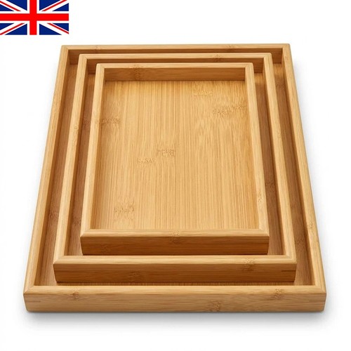 3pcs wooden trays - wooden, serving