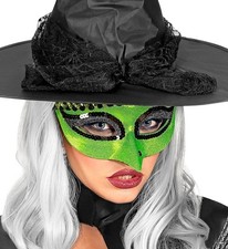 Halloween Green Witch Eye Mask
