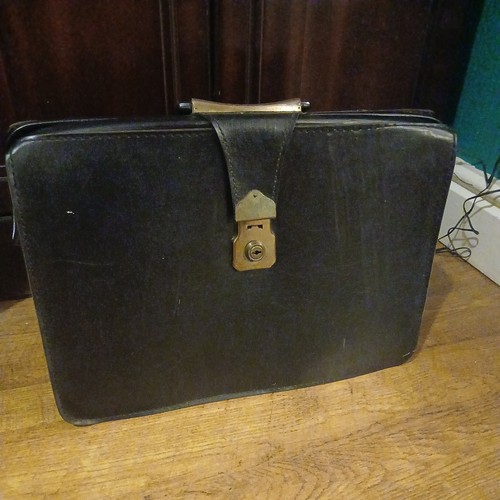 Vintage black leather - vintage,