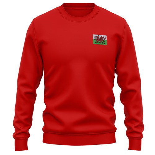 Embroidered welsh badge - welsh, hoodie