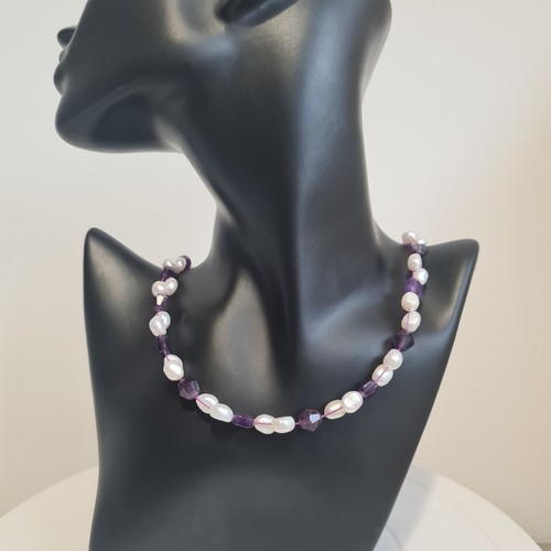 Freshwater pearl amethyst - freshwater, &