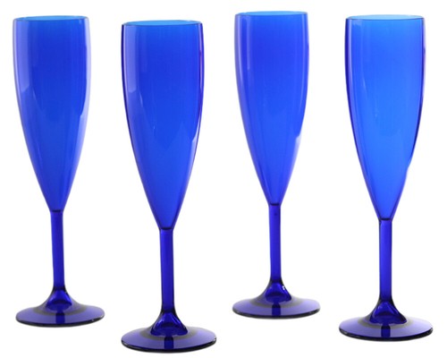 Champagne flute royal blue - flute,