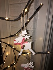 4 x Wooden Handmade Hanging