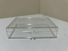 10 X Small Plastic Gift Jewelry storage boxes hinged plastic clip close Gift Box