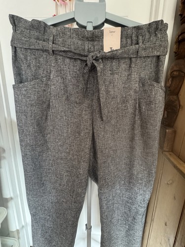 Trousers grey marled - grey, tapered