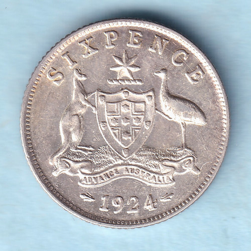 Australia 1924 sixpence - 1924,