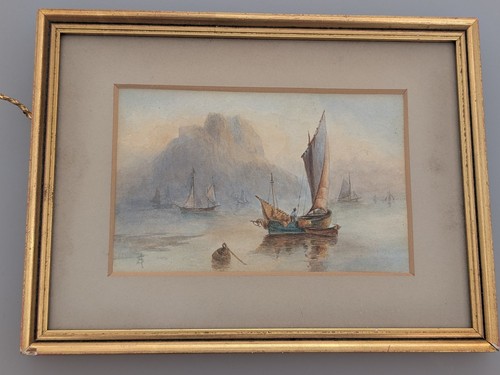 Antique c1900 watercolour - antique,
