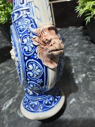 Westerwald salt glazed vase - westerwald,