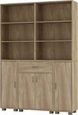 Bookcase Storage Cabinet Oak