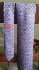 Hermes 100% Silk Tie,  Purple