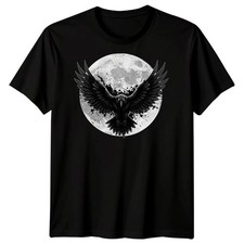 Raven Crow Moon Graphic Mens