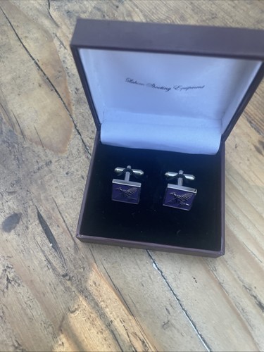 Laksen cuff links purple - cuff,