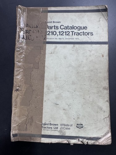 David brown parts list - brown,