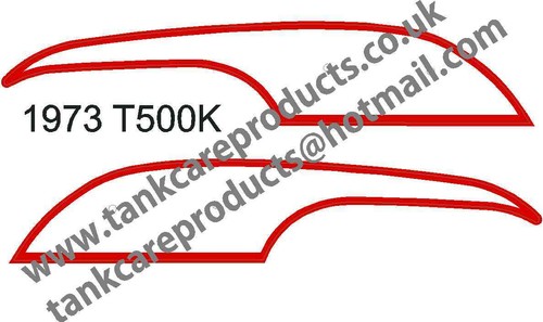 Suzuki t500k 1973 - tank, stripe