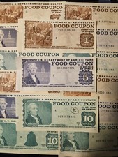 USDA Food Coupons $1 $5 $10