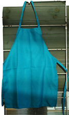 Turquoise apron no pocket, baking, kitchen school kids craft and painting