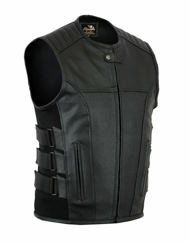 Real leather waistcoat - real,