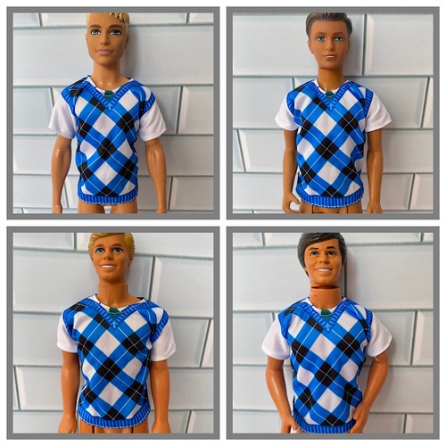 Ken paul doll blue - blue, argyle