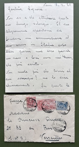 Russian imperial family letter - imperial,