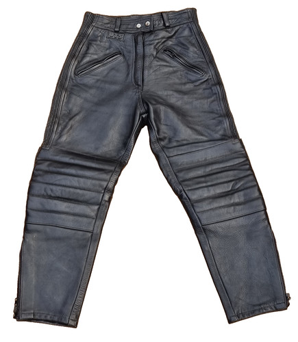 Jts black leather biker - black,