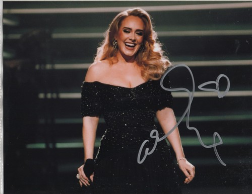 Adele autographed photo - autographed, hand