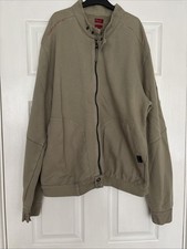 Men’s Green Firetrap Zip Up Casual Jacket Size XL 100% Cotton