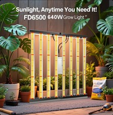 Commercial 640W LED Grow Light with UV IR for Hydroponics Greenhouse