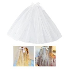 Elegant White Veils Pearls for