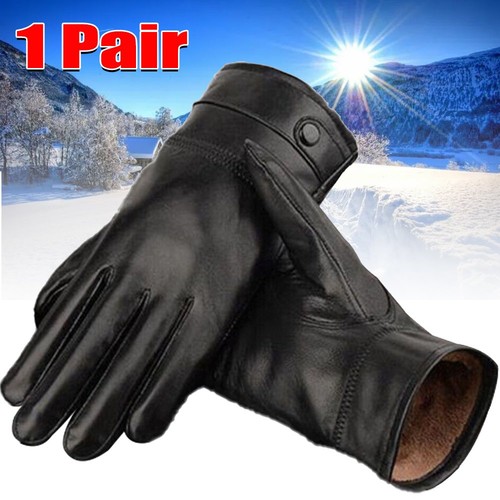 Unisex leather gloves ladies - unisex,