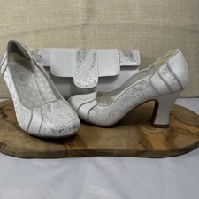 Ruby Shoo White Lace Heels US