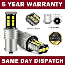 2X 1156 P21W BA15S 382 LED Reverse Light Sidelight Bulbs CANBUS Error Free 6500K