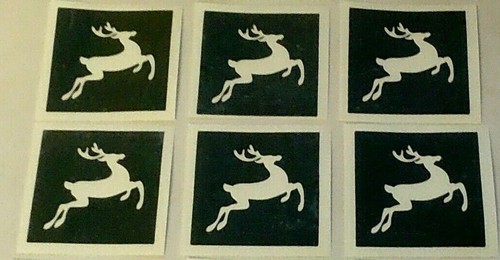 Reindeer stencils for etching