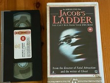  Big Case VHS Video JACOB'S LADDER.TIM ROBBINS.ADRIAN LYNE RARE Ex rental