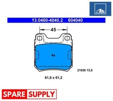 BRAKE PAD SET, DISC BRAKE FOR