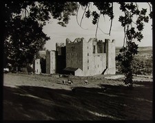VINTAGE Magic Lantern Slide BOLTON CASTLE YORKSHIRE C1930 PHOTO