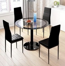 Black Dining Table and Chairs