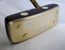 Vintage Technasport Quasar Sight Line Wood & Brass Putter 35 Inch Right Hand