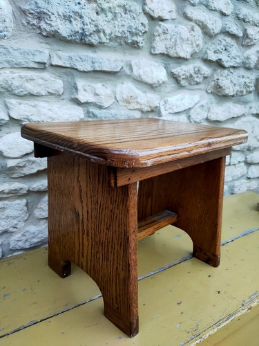 Vintage simple oak - simple, stool