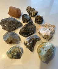 a variety of minerals and crystals - from a larger collection 