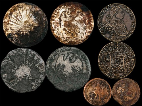 Mexico lot coins - mexico,