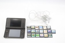 Nintendo DSi XL w/ Official Charger & Games Professor Layton Etc Working