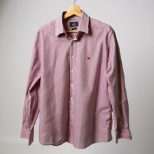Mens Hacket Shirt Xl Slim Fit Red Stripe 