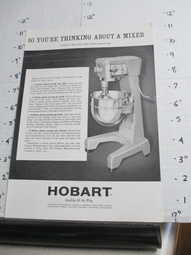 Magazine 1960s hobart food - magazine, ad