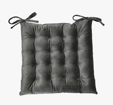 Velvet Seat Pad 40x40 Cm Dining Garden Kitchen Chair Cushion with Tie 16 Stitch