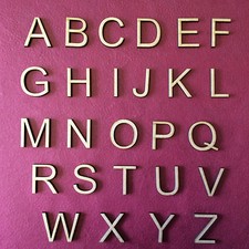 Wooden letters numbers font - &,