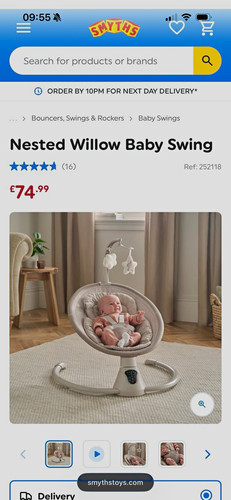 Nested motorised baby swing - motorised,
