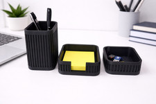 Ribbed Desk Organiser Set of 3