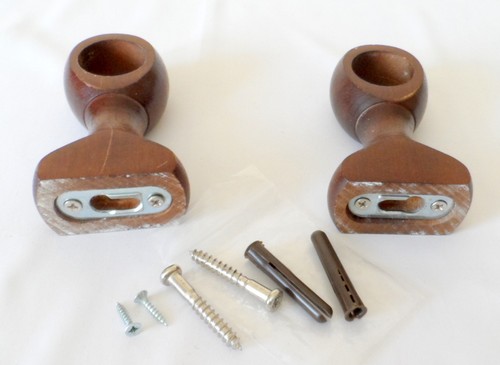Set wood curtain pole - curtain,