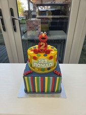 Elmo Edible Fondant Cake
