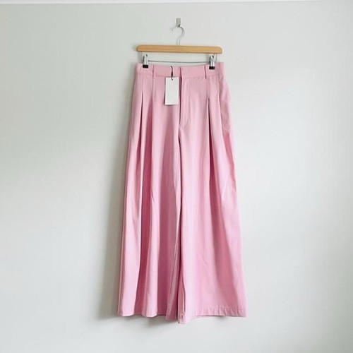 Zara pink darted wide leg - zara,